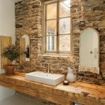 Banheiros decorados com pedras