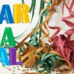 Decoração de Carnaval com letras