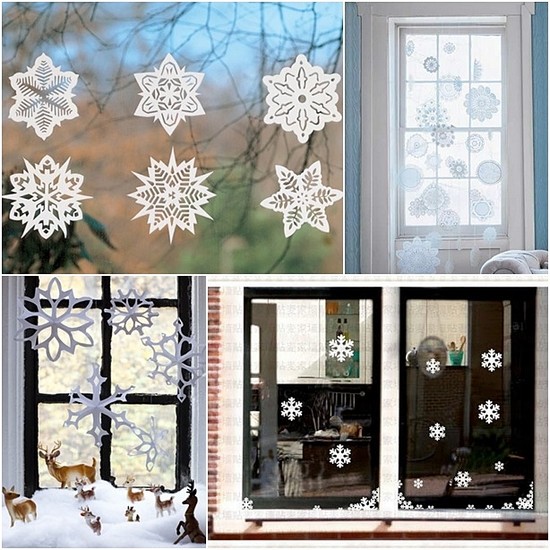 decoração de janelas para o Natal