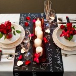 decoração de mesa para o Dia dos Namorados